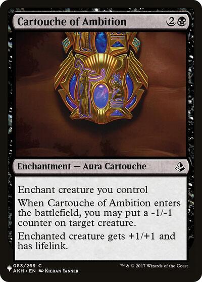 Cartouche of Ambition (The List) Near Mint