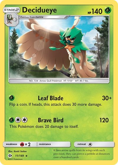 Decidueye (SM Base Set) Near Mint