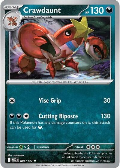 Crawdaunt (ME01: Mega Evolution) Near Mint