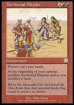 Territorial Dispute (Mercadian Masques) Light Play