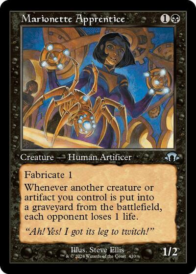 Marionette Apprentice (Retro Frame) (Modern Horizons 3) Light Play Foil