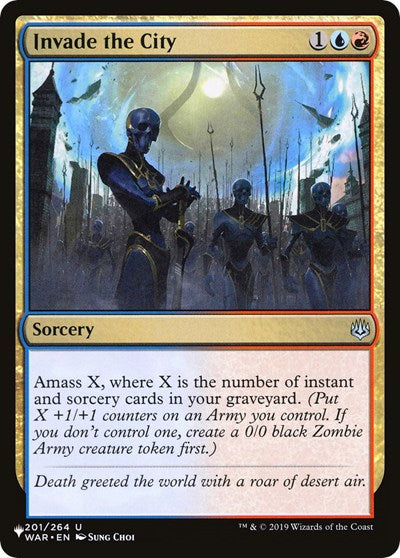 Invade the City (The List) Light Play
