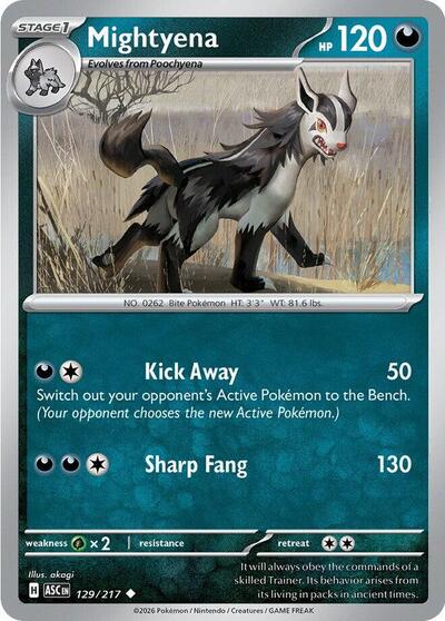 Mightyena - 129 (ME: Ascended Heroes) Near Mint