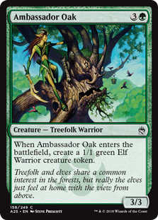 Ambassador Oak (Masters 25) Light Play Foil