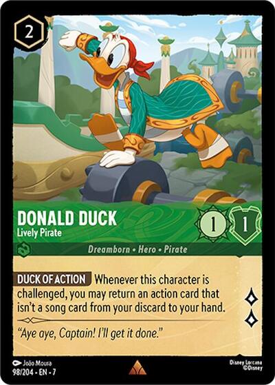 Donald Duck - Lively Pirate (Archazia's Island) Near Mint