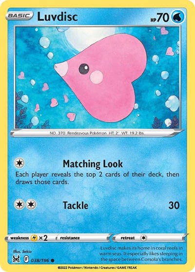 Luvdisc (SWSH11: Lost Origin) Near Mint