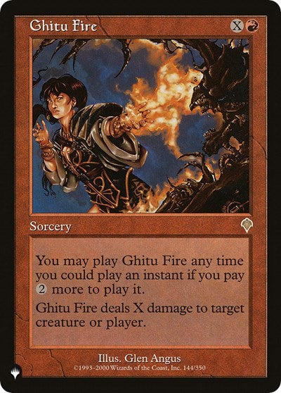 Ghitu Fire (The List) Light Play