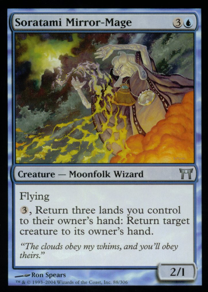 Soratami Mirror-Mage (Champions of Kamigawa) Light Play