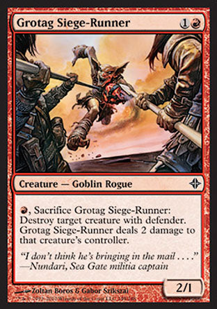 Grotag Siege-Runner (Rise of the Eldrazi) Light Play Foil