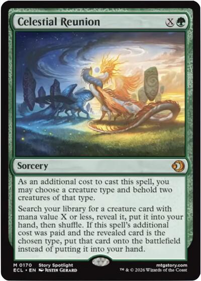 Celestial Reunion (Lorwyn Eclipsed) Near Mint Foil