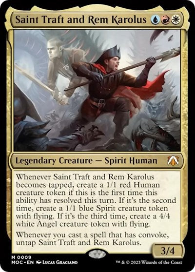 Saint Traft and Rem Karolus (Commander: March of the Machine) Light Play