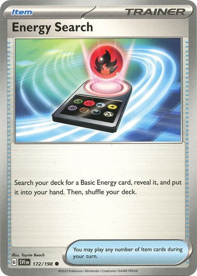 Energy Search (Scarlet and Violet: Base Set) Near Mint Reverse Holofoil