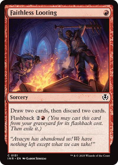 Faithless Looting (Innistrad Remastered) Light Play Foil