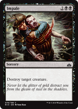 Impale (Rivals of Ixalan) Light Play Foil