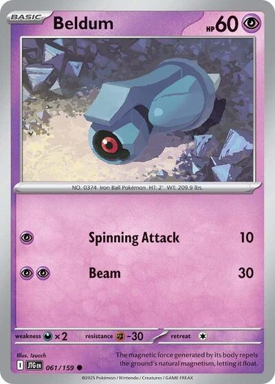 Beldum (SV09: Journey Together) Near Mint Reverse Holofoil