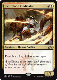 Swiftblade Vindicator (Guilds of Ravnica) Light Play