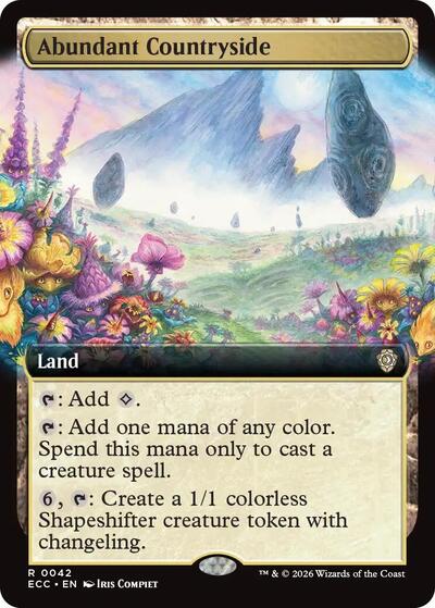 Abundant Countryside (Extended Art) (Commander: Lorwyn Eclipsed) Near Mint