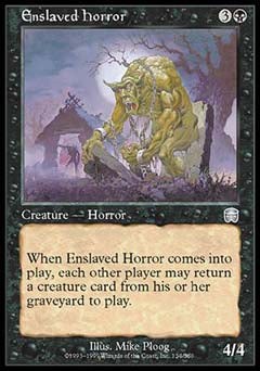 Enslaved Horror (Mercadian Masques) Light Play