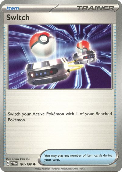 Switch (Scarlet and Violet: Base Set) Near Mint Reverse Holofoil
