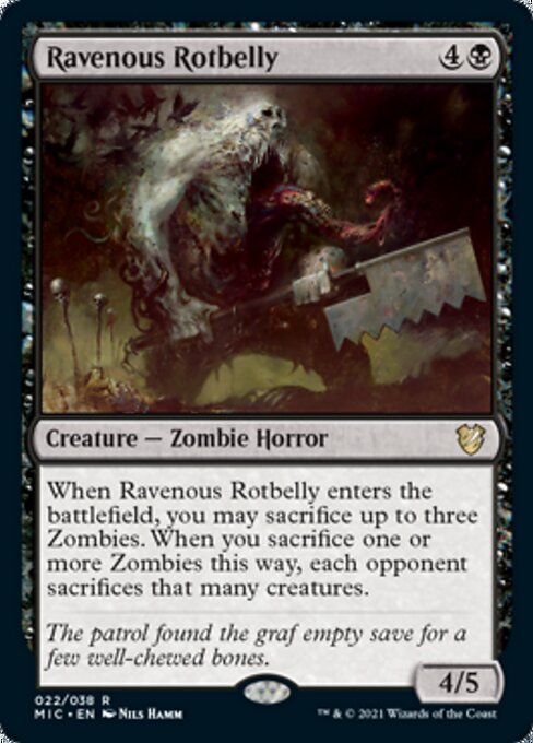 Ravenous Rotbelly (Commander 2021 Midnight Hunt) Light Play