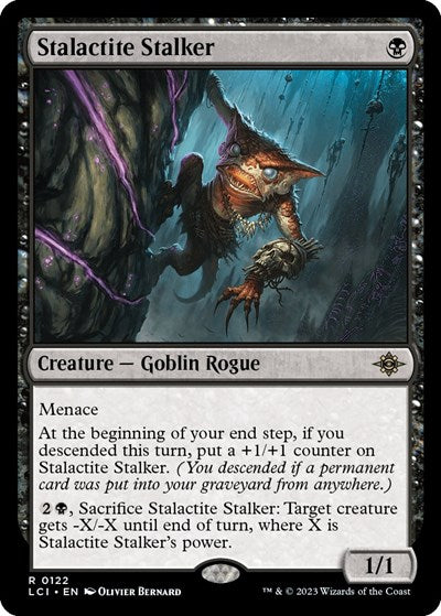 Stalactite Stalker (The Lost Caverns of Ixalan) Light Play Foil