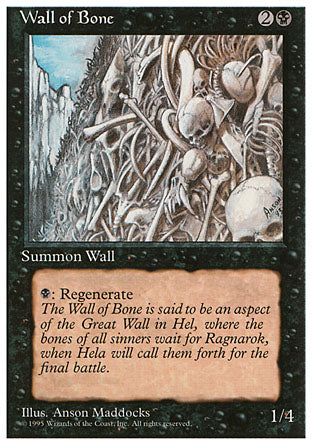 Wall of Bone (4th Edition) Near Mint
