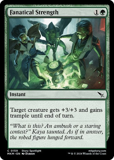 Fanatical Strength (Murders at Karlov Manor) Light Play Foil