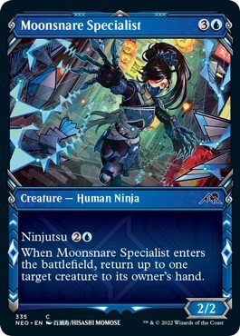 Moonsnare Specialist (Showcase) (Kamigawa: Neon Dynasty) Light Play