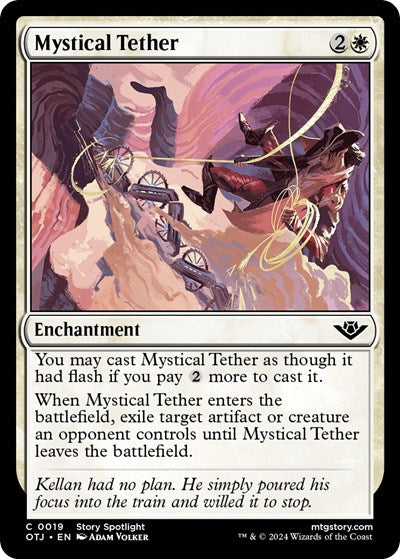 Mystical Tether (Outlaws of Thunder Junction) Light Play Foil
