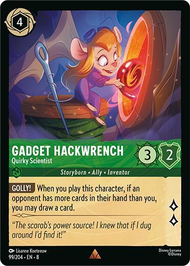 Gadget Hackwrench - Quirky Scientist (Reign of Jafar) Near Mint