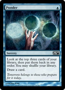 Ponder (Magic 2010 Core Set) Light Play