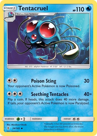 Tentacruel (SM - Guardians Rising) Near Mint Reverse Holofoil