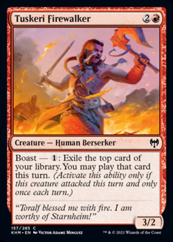 Tuskeri Firewalker (Kaldheim) Light Play Foil