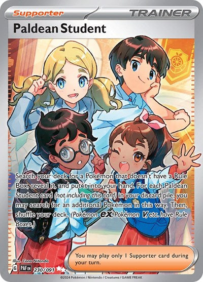 Paldean Student - 230 (SV: Paldean Fates) Near Mint Holofoil
