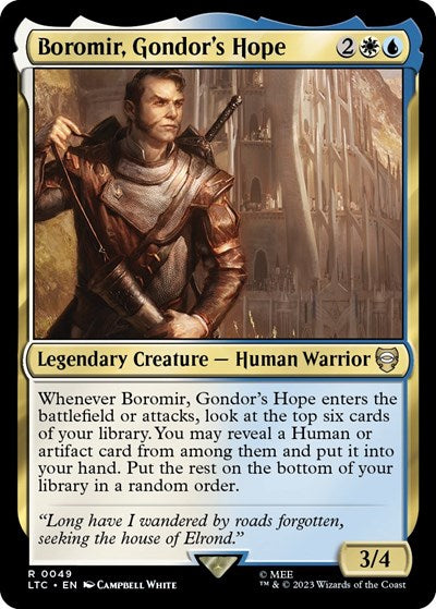 Boromir, Gondor's Hope (Commander: The Lord of the Rings: Tales of Middle-earth) Light Play