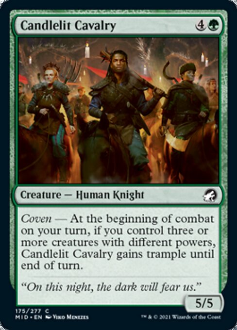 Candlelit Cavalry (Innistrad: Midnight Hunt) Light Play Foil