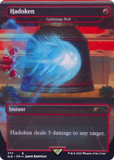 Hadoken - Lightning Bolt (Secret Lair) Light Play