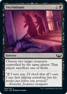 Incriminate (Streets of New Capenna) Light Play Foil