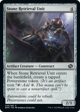 Stone Retrieval Unit (The Brothers' War) Near Mint Foil