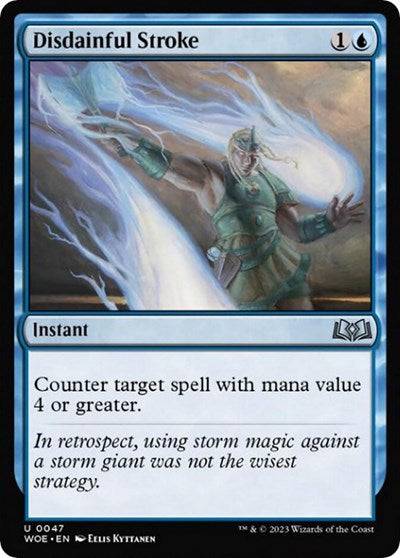 Disdainful Stroke (Wilds of Eldraine) Near Mint Foil