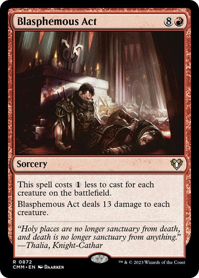 Blasphemous Act (Commander Masters) Near Mint