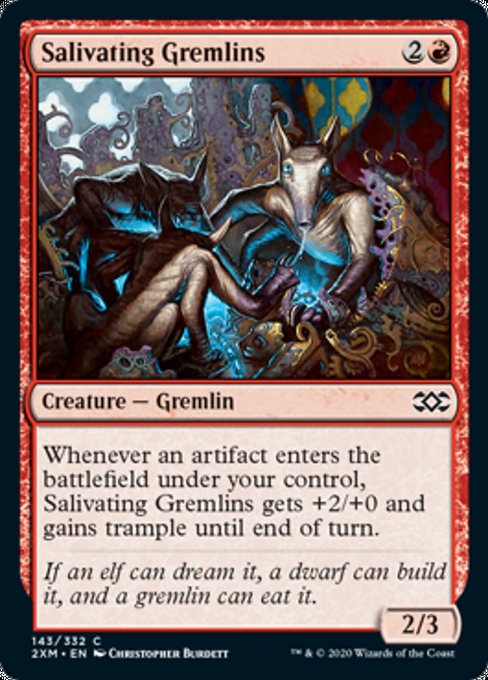 Salivating Gremlins (Double Masters) Light Play Foil