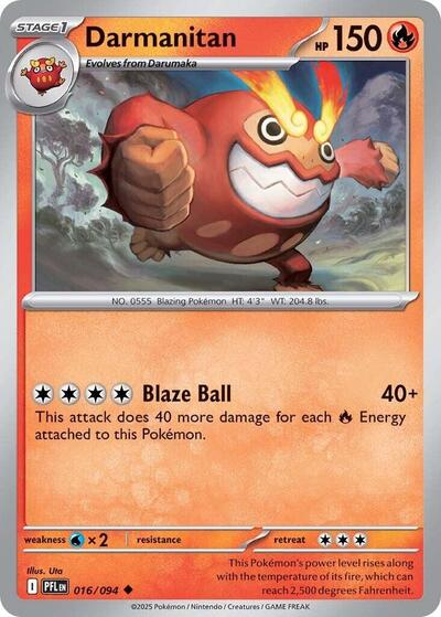 Darmanitan (ME02: Phantasmal Flames) Near Mint Reverse Holofoil