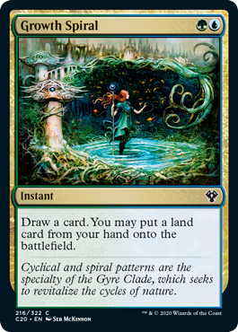 Growth Spiral (Commander 2020 Ikoria) Light Play