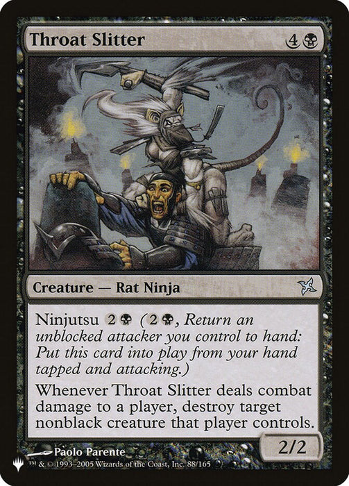 Throat Slitter (The List) Near Mint