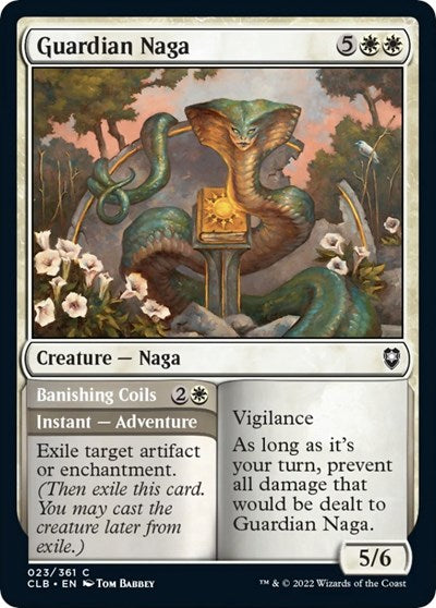 Guardian Naga (Commander Legends: Battle for Baldur's Gate) Light Play Foil
