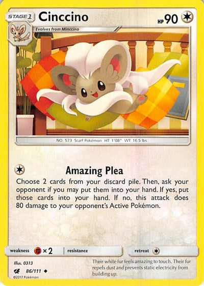 Cinccino (SM - Crimson Invasion) Near Mint