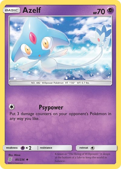 Azelf (SM - Unified Minds) Near Mint Reverse Holofoil