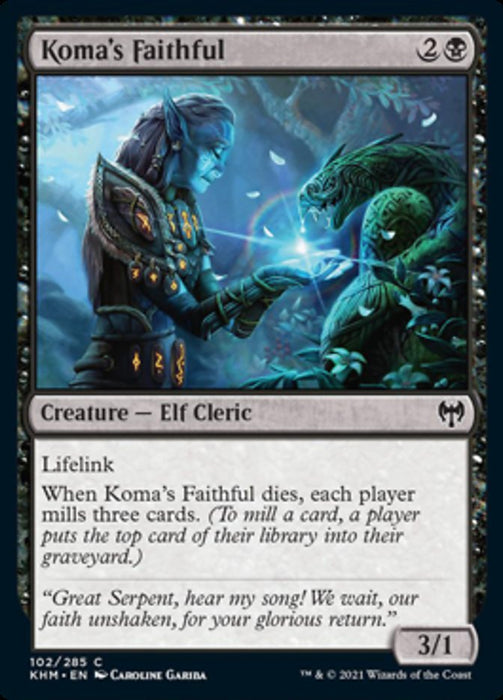Koma's Faithful (Kaldheim) Near Mint Foil
