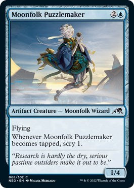 Moonfolk Puzzlemaker (Kamigawa: Neon Dynasty) Near Mint Foil